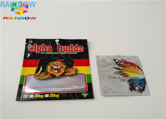 ভেষজ ধূপ Reseableable প্লাস্টিক ব্যাগ AC1003 CBD Vape তেল কার্তুজ প্যাকেজিং ফলিত