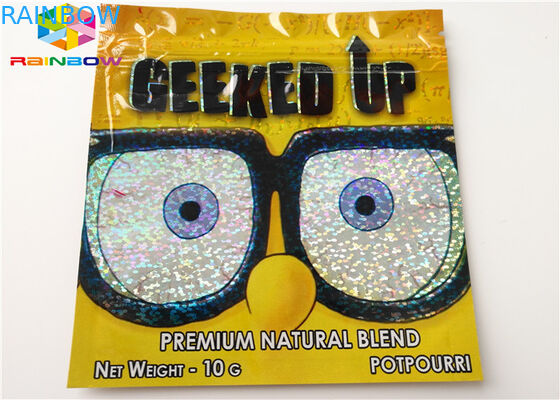 ভেষজ ধূপ Reseableable প্লাস্টিক ব্যাগ AC1003 CBD Vape তেল কার্তুজ প্যাকেজিং ফলিত