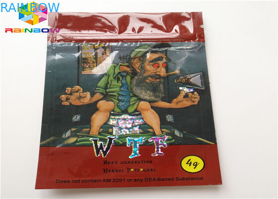 ভেষজ ধূপ Reseableable প্লাস্টিক ব্যাগ AC1003 CBD Vape তেল কার্তুজ প্যাকেজিং ফলিত