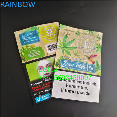 পরিষ্কার ফ্রন্ট Mylar জিপ প্লাস্টিক ব্যাগ CBD Frog Chew Gummies প্যাকেজ Sachet পাউচ