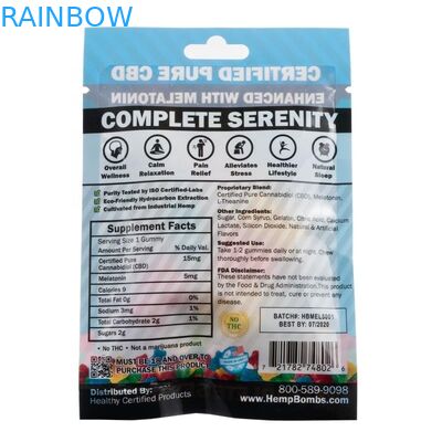 গন্ধ প্রুফ হার্বাল ধূপ প্যাকেজিং জিপ লক Mylar CBD তেল আগাছা Hemp ব্যাগ Gravure মুদ্রণ