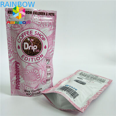 Laminated উপাদান প্লাস্টিকের পাইচ প্যাকেজিং Ziplock এক ওয়ে ভালভ সঙ্গে ব্যাগ দাঁড়ানো