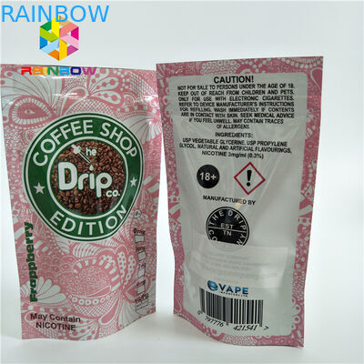 Laminated উপাদান প্লাস্টিকের পাইচ প্যাকেজিং Ziplock এক ওয়ে ভালভ সঙ্গে ব্যাগ দাঁড়ানো