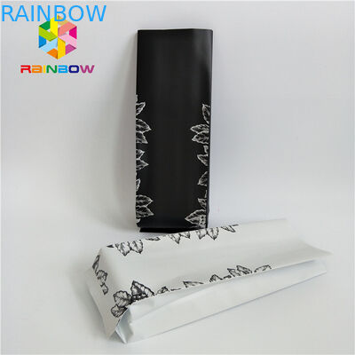 খসড়া কাগজ সাইড Gusset আপ কফি পাউন্ড আপ স্ট্যান্ড, সিল প্লাস্টিকের কাস্টম মুদ্রণ