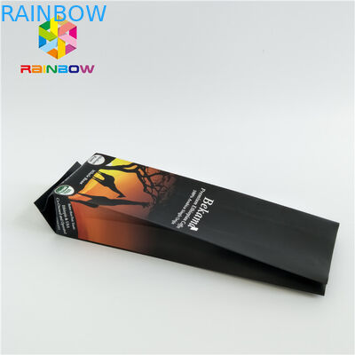 খসড়া কাগজ সাইড Gusset আপ কফি পাউন্ড আপ স্ট্যান্ড, সিল প্লাস্টিকের কাস্টম মুদ্রণ