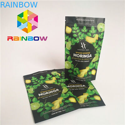 ম্যাট সারফেস প্লাস্টিক পাইচ শেষ প্যাকেজিং জিপার দাঁড়ানো প্রোটিন পাউডার ব্যাগ