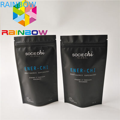 খাদ্য গ্রেড উপাদান আপ জিমার পাউন্ড শঙ্কু ফয়েল Liner সঙ্গে আকৃতির Moringa পাউডার ব্যাগ দাঁড়ানো