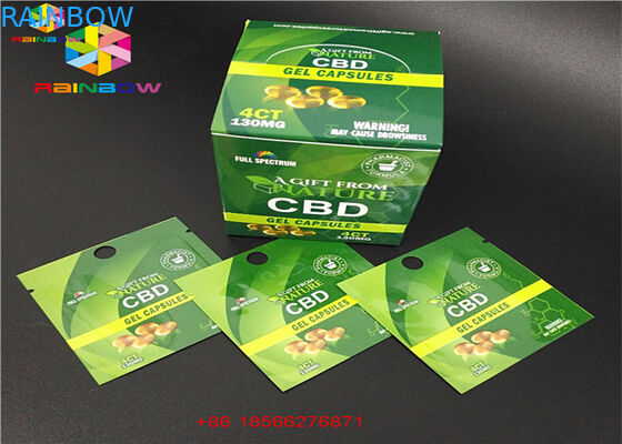 উইন্ডো laminated অ্যালুমিনিয়াম sachet ব্যাগ তাপ সীল খাদ্য জিপ থালা ফয়েল পল ব্যাগ সঙ্গে CBD গামি প্যাকেজিং প্লাস্টিক ব্যাগ