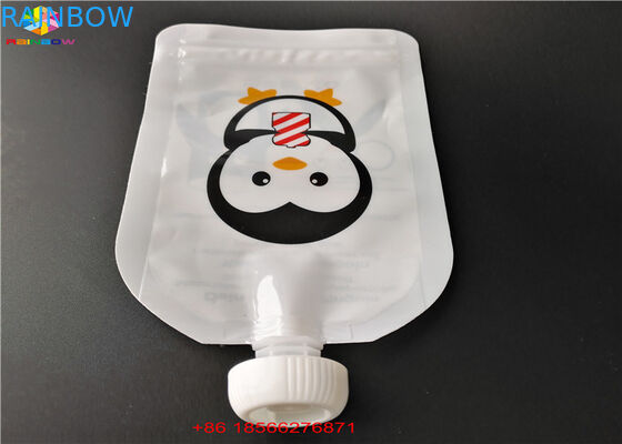 এফডিএ / এসজিএস স্পাউট ব্যাগ প্যাকেজিং অ্যালুমিনিয়াম ফয়েল তরল খাদ্য / পানীয় জন্য ব্যাগ স্ট্যান্ড আপ