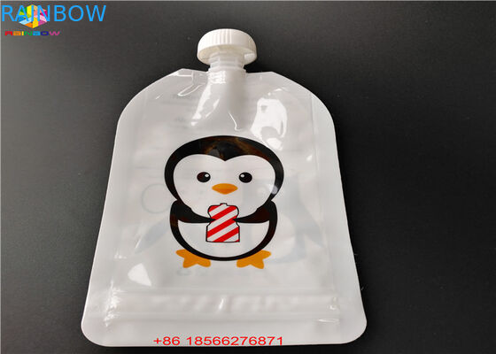 এফডিএ / এসজিএস স্পাউট ব্যাগ প্যাকেজিং অ্যালুমিনিয়াম ফয়েল তরল খাদ্য / পানীয় জন্য ব্যাগ স্ট্যান্ড আপ