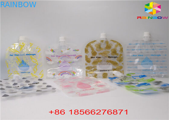 এফডিএ / এসজিএস স্পাউট ব্যাগ প্যাকেজিং অ্যালুমিনিয়াম ফয়েল তরল খাদ্য / পানীয় জন্য ব্যাগ স্ট্যান্ড আপ