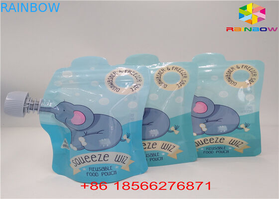 এফডিএ / এসজিএস স্পাউট ব্যাগ প্যাকেজিং অ্যালুমিনিয়াম ফয়েল তরল খাদ্য / পানীয় জন্য ব্যাগ স্ট্যান্ড আপ