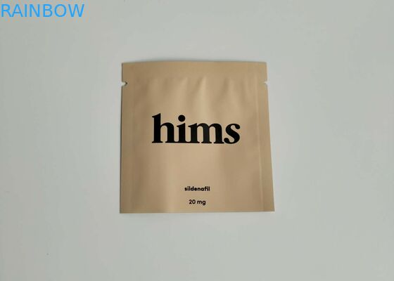 ভিটামিন ক্যাপসুল কাস্টম মুদ্রিত স্ট্যান্ড আপ পাউচ, তাপ সীল প্যাকেজিং ব্যাগ কোন আকার