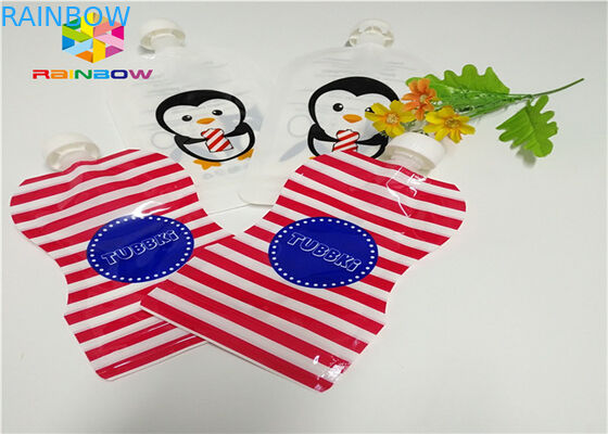 অ্যালুমিনিয়াম ফয়েল স্ট্যান্ড স্পাউট পাউচ প্যাকেজিং কাস্টমাইজড মুদ্রণ 120ml প্লাস্টিক