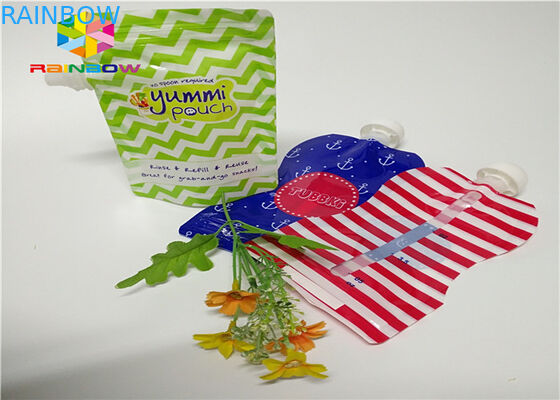 অ্যালুমিনিয়াম ফয়েল স্ট্যান্ড স্পাউট পাউচ প্যাকেজিং কাস্টমাইজড মুদ্রণ 120ml প্লাস্টিক