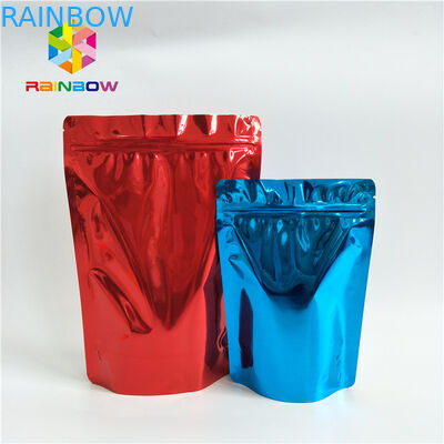 খাদ্য গ্রেড কাস্টম মুদ্রিত স্ট্যান্ড আপ পাউচ প্রিন্টেড গন্ধ প্রুফ অ্যালুমিনিয়াম ফয়েল Ziplock