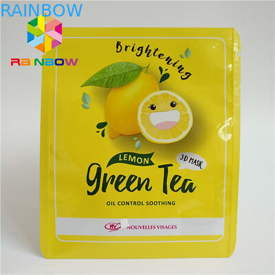 তিন সাইড সিল মুদ্রিত জিপলক ব্যাগ Laminated অ্যালুমিনিয়াম ফয়েল মুখের আই মাস্ক