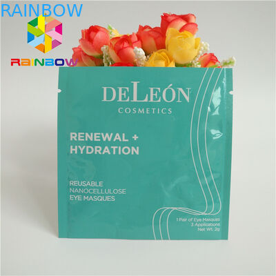 তিন সাইড সিল মুদ্রিত জিপলক ব্যাগ Laminated অ্যালুমিনিয়াম ফয়েল মুখের আই মাস্ক