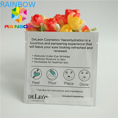 তিন সাইড সিল মুদ্রিত জিপলক ব্যাগ Laminated অ্যালুমিনিয়াম ফয়েল মুখের আই মাস্ক