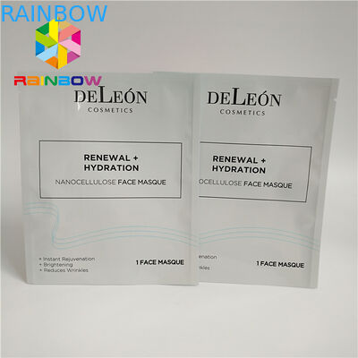 3 স্তর স্তরিত উপাদান প্লাস্টিকের পাইচ ফেসিয়াল আই মাস্ক জন্য প্যাকেজিং মাস্ক ফয়েল Ziplock ব্যাগ