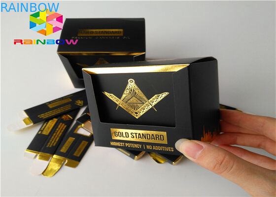 এমবসড মুদ্রণ কাগজ বক্স প্যাকেজিং উইন্ডো সঙ্গে ছোট পণ্যদ্রব্য পণ্য