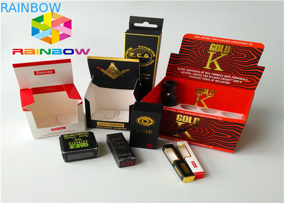 এমবসড মুদ্রণ কাগজ বক্স প্যাকেজিং উইন্ডো সঙ্গে ছোট পণ্যদ্রব্য পণ্য