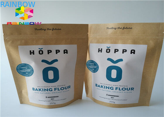 ছোট অ্যালুমিনিয়াম ফয়েল জিপ লক কাগজ ব্যাগ প্যাকেজিং খাদ্য জন্য পাউন্ড Doypack ম্যাট প্রভাব