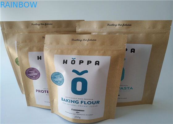 ছোট অ্যালুমিনিয়াম ফয়েল জিপ লক কাগজ ব্যাগ প্যাকেজিং খাদ্য জন্য পাউন্ড Doypack ম্যাট প্রভাব