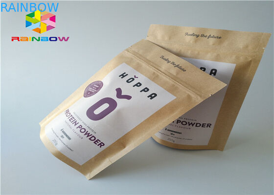 কraft কাগজ কাস্টমাইজড কাগজ ব্যাগ অ্যালুমিনিয়াম ফয়েল Mylar Ziplock আর্দ্রতা বাধা