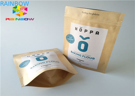 কraft কাগজ কাস্টমাইজড কাগজ ব্যাগ অ্যালুমিনিয়াম ফয়েল Mylar Ziplock আর্দ্রতা বাধা