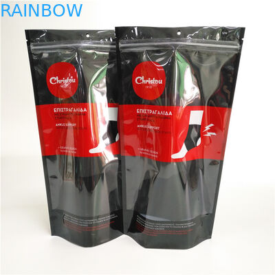 Ziplock মুদ্রিত প্লাস্টিকের ব্যাগ পরিষ্কার উইন্ডো আন্ডারওয়্যার প্যাকেজিং মোজা জন্য কালো ডয়ে প্যাক