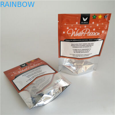 Reeseableable ম্যাট আপ reusable Ziplock ব্যাগ হার্বাল ধূপ পাউচ নিজস্ব আকারের দাঁড়ানো