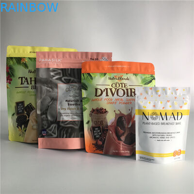 Ziplock স্ন্যাক ব্যাগ প্যাকেজিং অ্যালুমিনিয়াম ফয়েল প্যাকিং কফি বাদাম কুকিজ Chesee জন্য ব্যাগ স্ট্যান্ড আপ