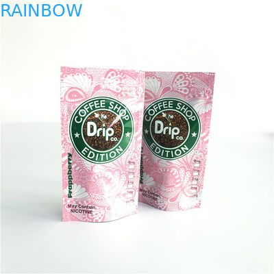 কাস্টম মুদ্রণ প্লাস্টিক পাইচ প্যাকেজিং এক উপায় Degassing ভালভ সঙ্গে জipper ব্যাগ স্ট্যান্ড