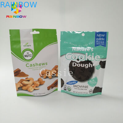 Gravure মুদ্রণ স্ট্যান্ড আপ অ্যালুমিনিয়াম ফয়েল ব্যাগ জিপার লক পাউডার খাদ্য জন্য কাস্টমাইজড