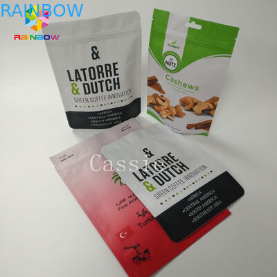 ডিজিটাল মুদ্রণ স্ন্যাক ব্যাগ প্যাকেজিং Reseableable অ্যালুমিনিয়াম ফয়েল স্ট্যান্ড আপ Pouches