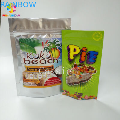 অ্যালুমিনিয়াম ফয়েল Snack ব্যাগ প্যাকেজিং প্লাস্টিক কফি / চা / Zipper সঙ্গে খাদ্য জিপলপ ব্যাগ