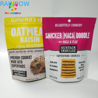 Reseableable প্লাস্টিক চকচকে শেষ পর্যন্ত পাউন্ড স্ন্যাক ব্যাগ খাদ্য প্যাকেজিং টেকসই স্ট্যান্ড