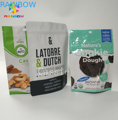 অ্যালুমিনিয়াম ফয়েল আপ Ziplock ব্যাগ, স্ন্যাক খাদ্য প্যাকেজিং ব্যাগ কাস্টমাইজড রঙ স্ট্যান্ড