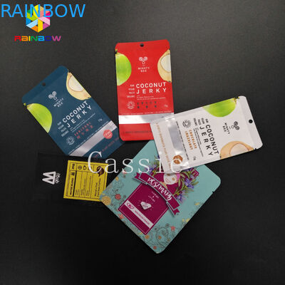 গন্ধ প্রুফ রিসিবলযোগ্য জিপলক ব্যাগ মাইলার ফুড সেফ অ্যালুমিনিয়াম ফয়েল ভ্যাকুয়াম প্যাকিং 3x4 ইঞ্চি