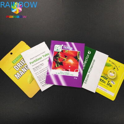 খাদ্য গ্রেড দৃঢ় সীল ব্যাগ অ্যালুমিনিয়াম ফয়েল সংগ্রহস্থল চা Snack বাদাম শিম জন্য প্রসাধনী মাস্ক প্যাকিং