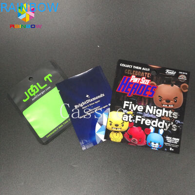 গন্ধ প্রুফ প্লাস্টিক পাইচ প্যাকেজিং তিন প্যাকেজ জন্য তিন সাইড সীল পলি ব্যাগ Mylar প্যাকেজিং