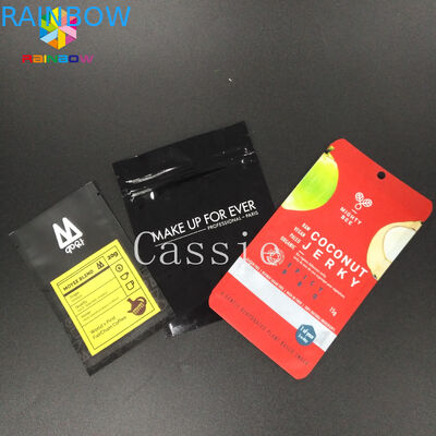 জিপ লক সঙ্গে তিন পাশের সিল প্লাস্টিকের পেষণ প্যাকেজিং ব্যাগ আর্দ্রতা প্রুফ Mylar পাউচ