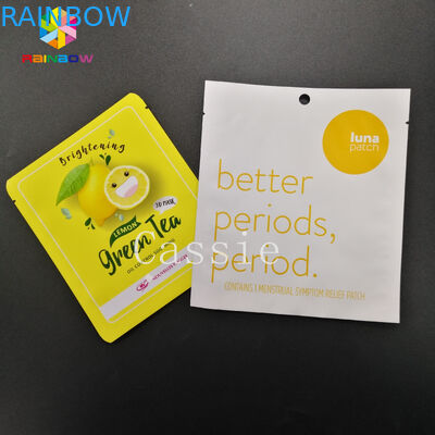 এসজিএস / এফডিএ স্ট্যান্ড আপ পাউচ প্যাকেজিং মুখের সৌন্দর্য শীট মাস্ক প্যাক প্রসাধনী তিন পাশের সীল