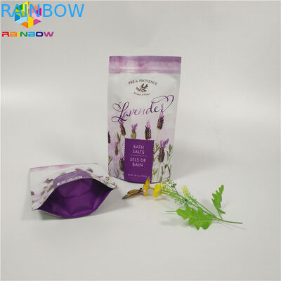 কাস্টম ম্যাট মুদ্রণ ফয়েল পচ প্যাকেজিং জিপ সঙ্গে ফ্ল্যাট নীচে শারীরিক স্ক্র্যাব ব্যাগ