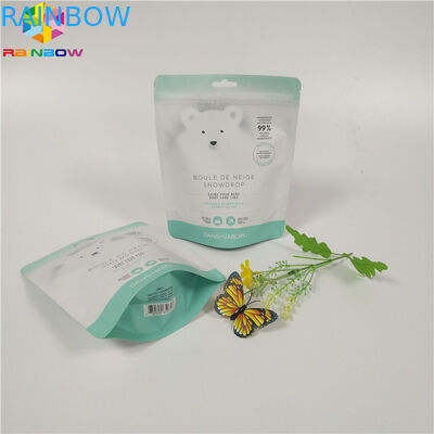 শারীরিক স্ক্রব ফয়েল প্যাকেজিং ব্যাগ রঙিন মুদ্রিত আর্দ্রতা প্রুফ জিপ লক স্ট্যান্ড আপ পাউন্ড