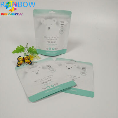 জipper উপরে দাঁড়ানো ফয়েল পাউচ প্যাকেজিং বাথ সল্ট অ্যালুমিনিয়াম ফয়েল শারীরিক স্ক্র্যাব ব্যাগ