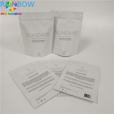 জipper উপরে দাঁড়ানো ফয়েল পাউচ প্যাকেজিং বাথ সল্ট অ্যালুমিনিয়াম ফয়েল শারীরিক স্ক্র্যাব ব্যাগ