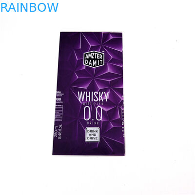 ইউভি প্রতিরোধী সঙ্কুচিত আঠালো লেবেল প্লাস্টিকের জল বোতল লেবেল জন্য জলরোধী রঙিন