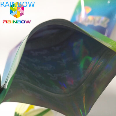 আর্দ্রতা প্রুফ স্ট্যান্ড আপ জipper পাউন্ড ব্যাগ RUNTZ রঙিন মাইলার লেজার হোলোরাম জিপ লক